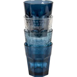 Bo-Camp Camping Glas 0,2 l Blau 4 St.