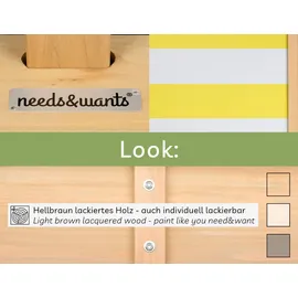 needs&wants® Sandkasten Sunplaya4 113 x 113 x 113 cm mit Abdeckung