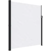vidaXL Seitenmarkise 220 x 500 cm Weiß Polyester