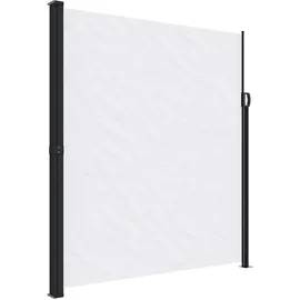 vidaXL Seitenmarkise 220 x 500 cm Weiß Polyester