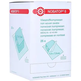 NOBAMED Nobatop 8 Kompressen 7,5x7,5 cm steril