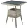 Juskys Yoro Polyrattan Gartentisch quadratisch 60 x 60 cm Grau