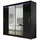 Mirjan24 Schiebetürenschrank London II 180 x 215 x 58 cm Schwarz