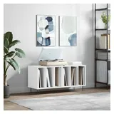 vidaXL Plattenschrank Weiß 100x38x48 cm Holzwerkstoff
