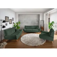 3-Sitzer INOSIGN "Drago" Sofas Gr. B/H/T: 205 cm x 81 cm x 90 cm, Microfaser, Bezugsfarbe moosgrün-3-Sitzer, grün (moosgrün) 3-Sitzer Sofas frei im Raum stellbar, versch. Stoffe, 3-, 2-Sitzer & Sessel verfügbar