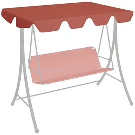 vidaXL Ersatzdach für Hollywoodschaukel Terracotta 150/130x105/70 cm