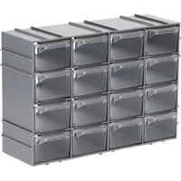 GarPet Sortimentskasten erweiterbar 16 Fach Sortierkasten Schubladen Organizer Kleinteilemagazin