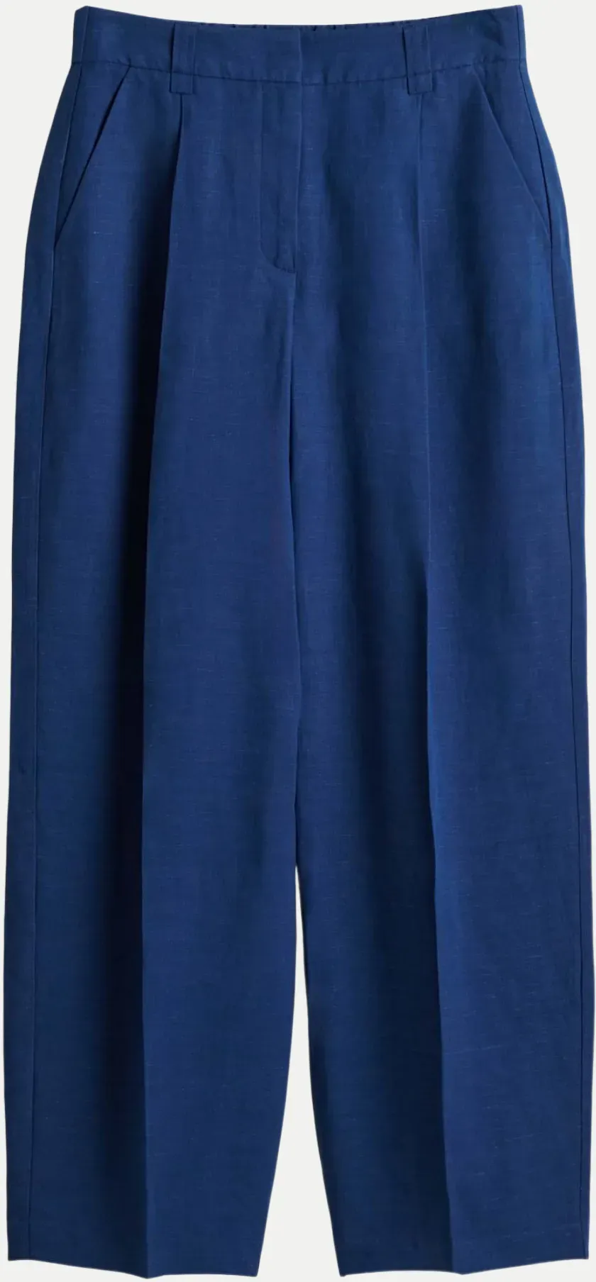 Hose Moira bloom aus Viskose Leinen Mix Blau 36