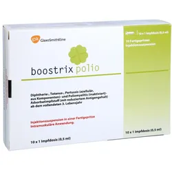 BOOSTRIX Polio Inj.-Susp.i.e.Fertigspr.o.Kanüle 10X0,5 ml