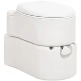 vidaXL Camping-Einbautoilette Weiß 24+17 L HDPE & Emaille