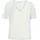 VILA T-Shirt VIFALIA V-Neck S/S Top Jersey Weiß S (36)