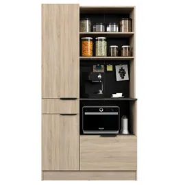 Parisot Küchenbuffet Fumay 11 100 x 186 x 45 cm EICHE BRAUN