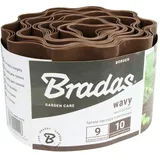 Bradas Rasenkante Beeteinfassung 9 m x 10 cm braun