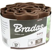 Bradas Rasenkante Beeteinfassung 9 m x 10 cm braun