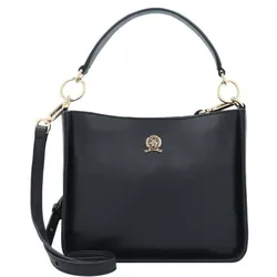 Tommy Hilfiger Crest Handtasche Leder 22.5 cm black