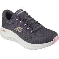 SKECHERS Damen Arch Fit 2.0 Big League Sneaker, Zinnfarben, 36 EU