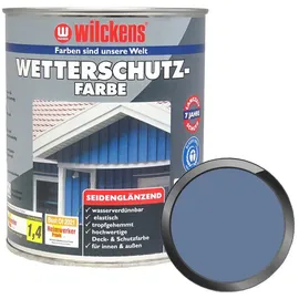Wilckens Wetterschutzfarbe Taubenblau seidenglänzend 0,75 l