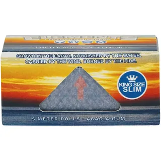 Elements Ultra Thin Rolls, 5m-langes Zigarettenpapier, King Size Slim 12 Rollen