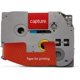 CAPTURE 24mm x 8m Black on Red Tape (CA-TZE451)