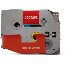 CAPTURE 24mm x 8m Black on Red Tape (CA-TZE451)