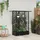 vidaXL Hochbeet mit Rankgitter und Dach 124 x 40 x 123 cm Schwarz