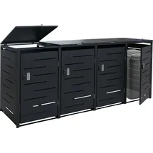 MCW Mülltonnenverkleidung E83b 265 x 117 x 80 cm grau