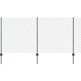 vidaXL Zaun mit Pfosten 1,2 x 10 m Grün/Stahl