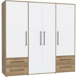 Forte Drehtürenschrank »Mokkaris. TOPSELLER! verschiedene Größen und Farben«,... + 2 Jahre Gewährleistung - mind. 14 Tage Rückgaberecht - Braun,Candy-Colours,Lila,Weiß