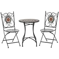 Outsunny Bistro-Set, Metall, - bunt