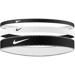 3er Pack NIKE Flex Classic Mixed Width Haarbänder 036 - black/white/black