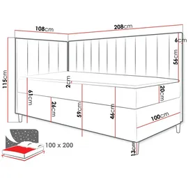 Mirjan24 Maja Junior 3 100 x 200 cm H3 Blau