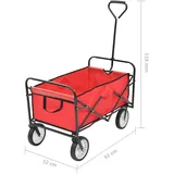 vidaXL Bollerwagen faltbar rot