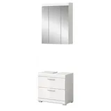 inn.furn Shawn 2-tlg. Weiß Hochglanz