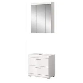 inn.furn Shawn 2-tlg. Weiß Hochglanz