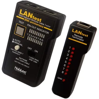 Hobbes LANtest RJ45 Basic Netzwerkkabel-Tester, 25655120TH