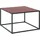 Set One by Musterring Reno Rot/Schwarz Glas 80 x 50 x 80 cm