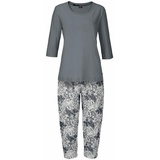 Buffalo Damen Capri-Pyjama anthrazit, anthrazit-gemustert