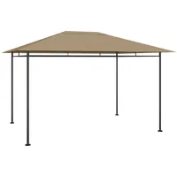 VidaXL Pavillon 384x281x270 cm Taupe 180 g/m2