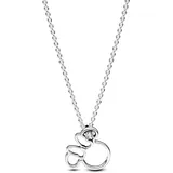 Pandora Disney Minnie Maus Silhouette Collier-Halskette aus Sterling Silber