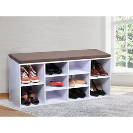 Hti-Living Katja1 10 Fächer 100 x 40 x 30 cm weiß / weiß