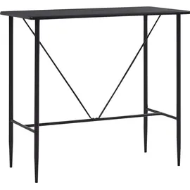 vidaXL Bartisch 120 x 60 x 110 cm Schwarz