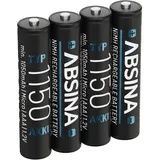 Absina Micro AAA 1050 mAh 4 St.