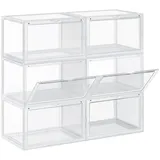 Songmics LSP06CW Schuhregale Geschlossen transparent