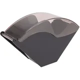 Kaffeefilter Halter mit Staubdichter Abdeckung - Fächerförmiges Filterpapier Spendergestell für Kegel Kaffeefilter - Coffee Shop & Home Office