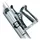 Topeak Micro Rocket Minipumpe Aluminium Silber
