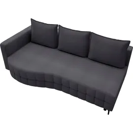 exxpo - sofa fashion Loungesofa EXXPO - SOFA FASHION "T wiggy Schlafsofa mit Bettfunktion und Bettkasten", grau (graphite), B:212cm H:93cm T:114cm, Sofas, Lounge-Sofa, komfortabler Federkern, super Sitzkomfort, elegante Formensprache