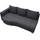 exxpo - sofa fashion Loungesofa EXXPO - SOFA FASHION "T wiggy Schlafsofa mit Bettfunktion und Bettkasten", grau (graphite), B:212cm H:93cm T:114cm, Sofas, Lounge-Sofa, komfortabler Federkern, super Sitzkomfort, elegante Formensprache