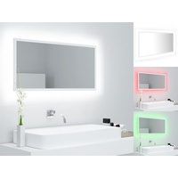 VidaXL LED-Badspiegel Weiß 90x8,5x37 cm Spanplatte
