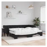 vidaXL Tagesbett 90 x 200 cm Schwarz
