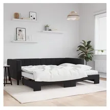 vidaXL Tagesbett 90 x 200 cm Schwarz